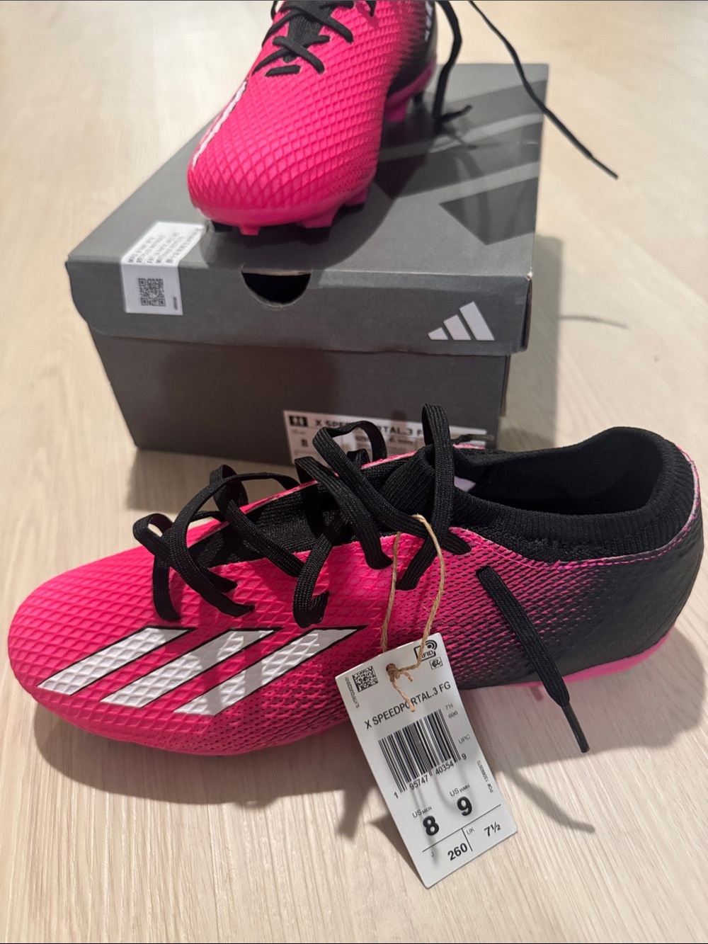 NWT ADIDAS X SPEEDPORTAL.3 FG FIRM SOCCER CLEATS MENS 8/ WOMAN 9